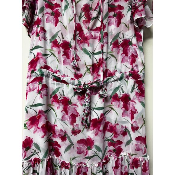 MISA LOS ANGELES Nika Floral Printed Midi Dress, Sz L - Picture 6 of 13